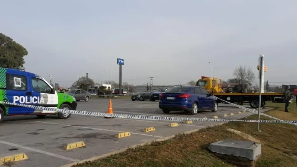 El tiroteo en la YPF quedó filmado por cámaras de seguridad.  ARCHIVO/EL TIEMPO